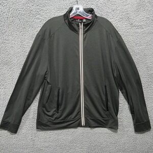 Victorinox‎ Sweater Men's Size 2XL XXL Gray Full Zip Jumper Stretch Tailored Fit